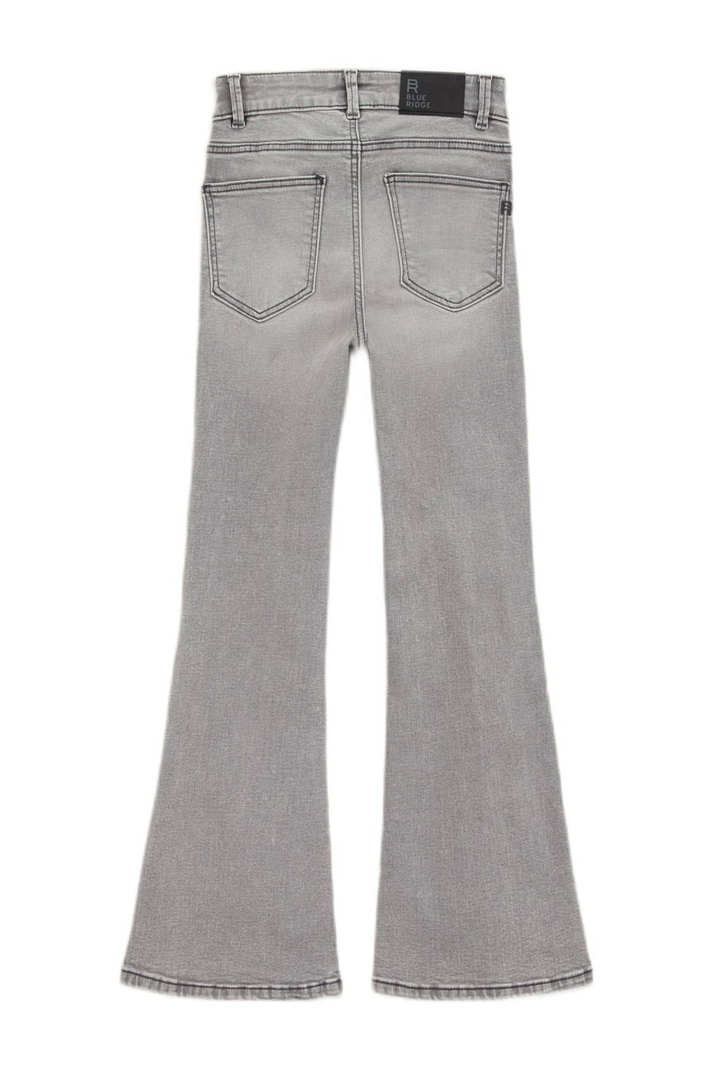 WE Fashion high waist flared jeans light grey denim