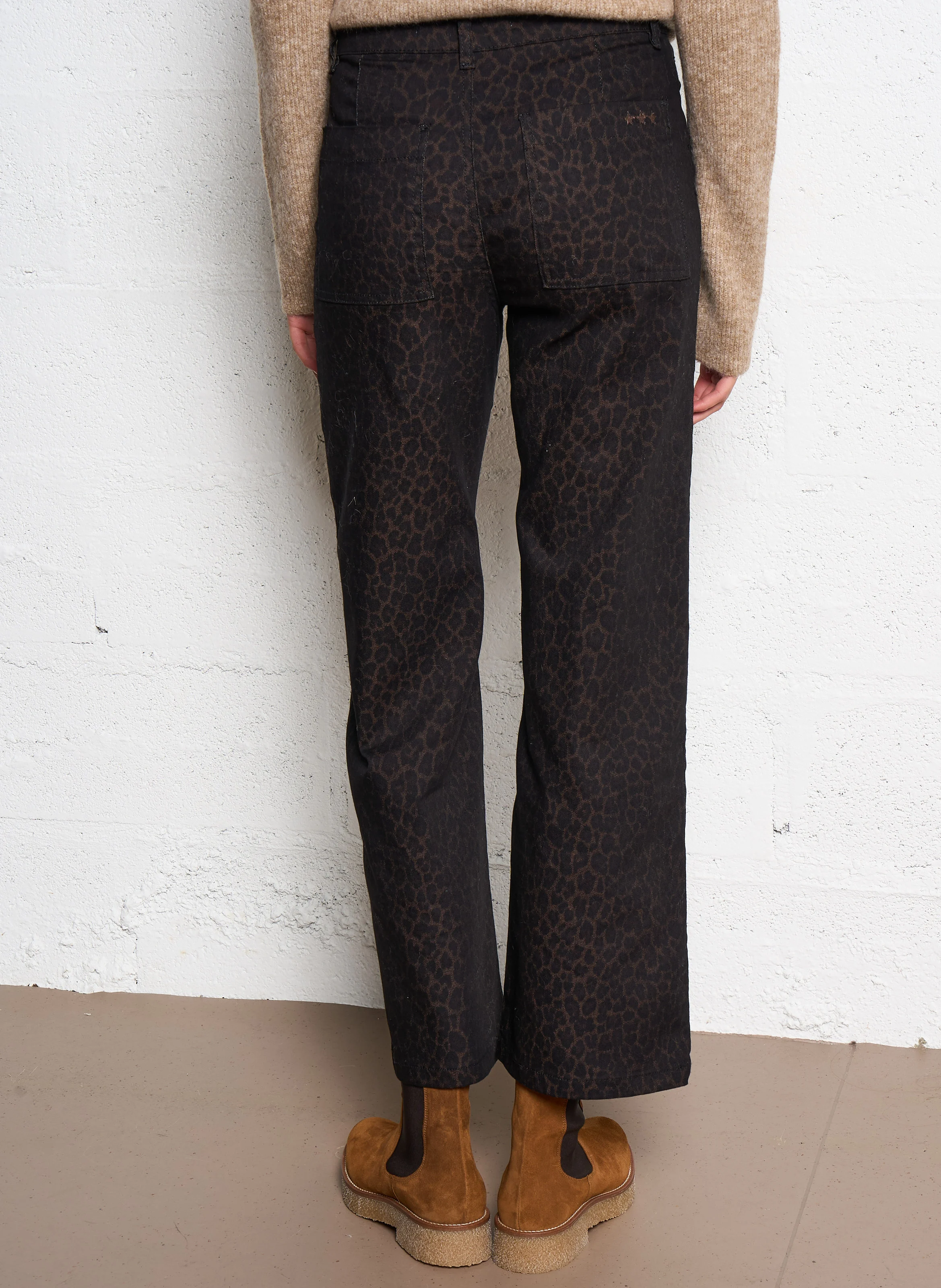 PARY - Pantalon léopard| Marron