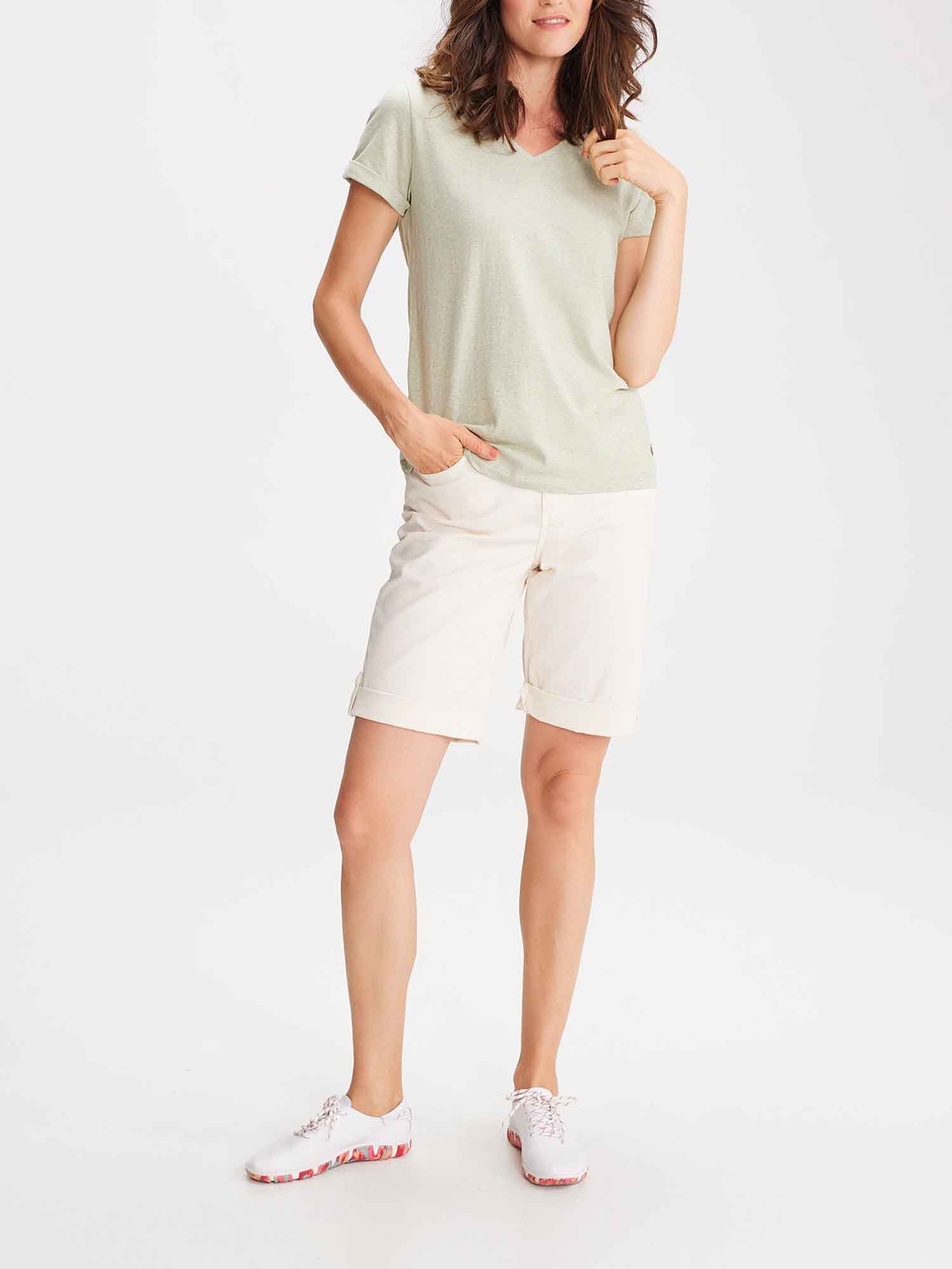 Tee Shirt Femme Manches Courtes Vert