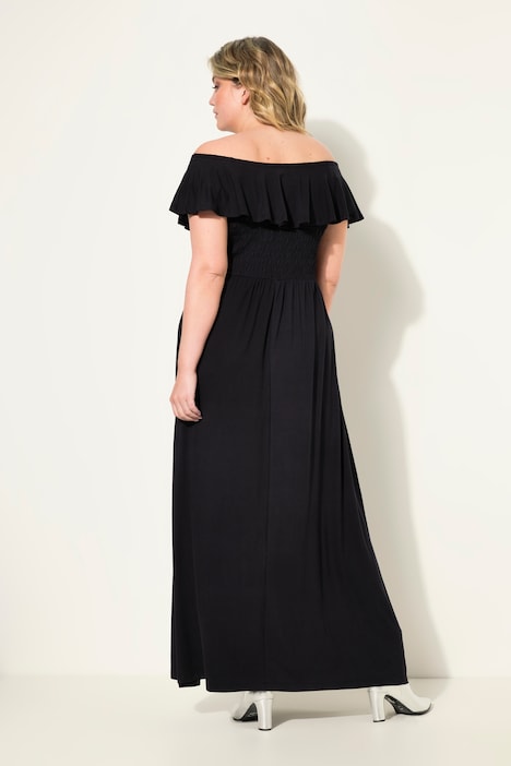 Maxikleid, Carmen-Ausschnitt