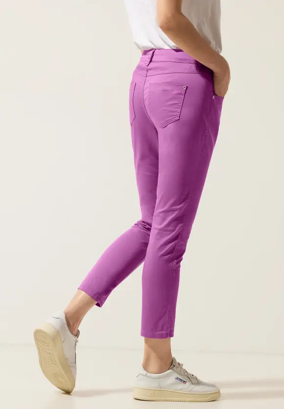 Casual Fit Satinlook Hose - meta lilac