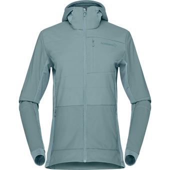 Norrøna Falketind Alpha90 Insulated Zip Hood Fleecejacke Trooper Damen