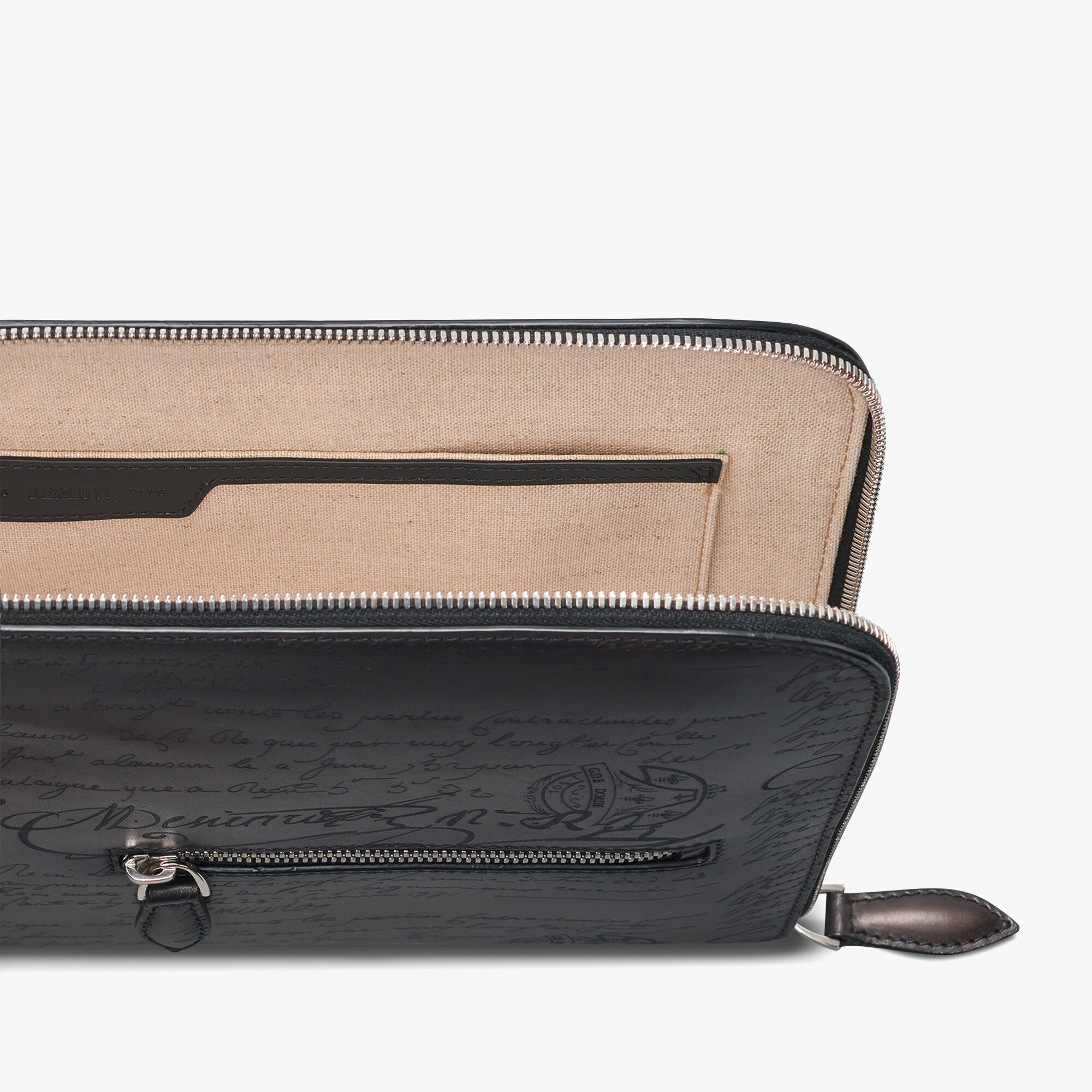 Pochette Nino Tgm En Cuir Scritto