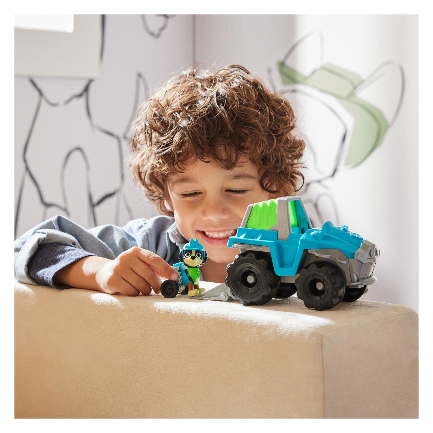 PAW Patrol Voertuig met Speelfiguur - Rex's Dinosaur