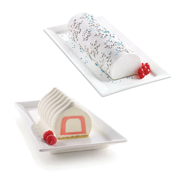 Kit pour bûche glacée Frozen et moule à insert Silikomart