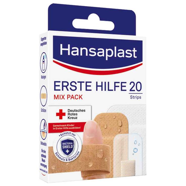 Hansaplast Erste Hilfe Pflaster Mix, 20 St