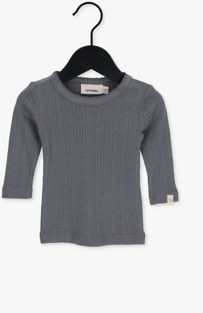 LIL\\' ATELIER blauwe lil' atelier t-shirt nbfrachel ls slim top