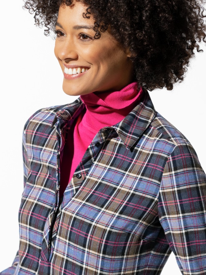 Karo-Flanellkleid