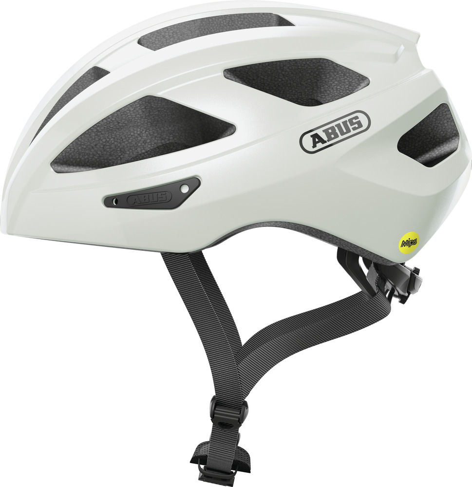 Abus Macator MIPS cykelhjelm Pearl White
