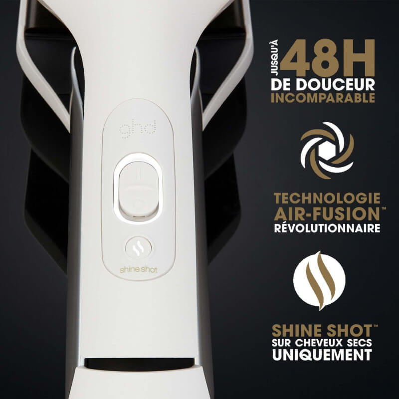 Lisseur GHD séchant Duet Style 2-en-1 blanc