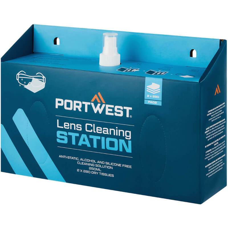 Portwest PA02 Station de nettoyage d'oculaire Blanc