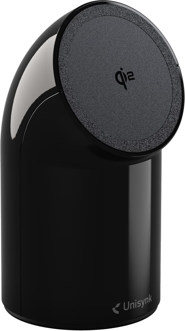 Unisynk Stand2 Qi2 wireless desk charger (black)