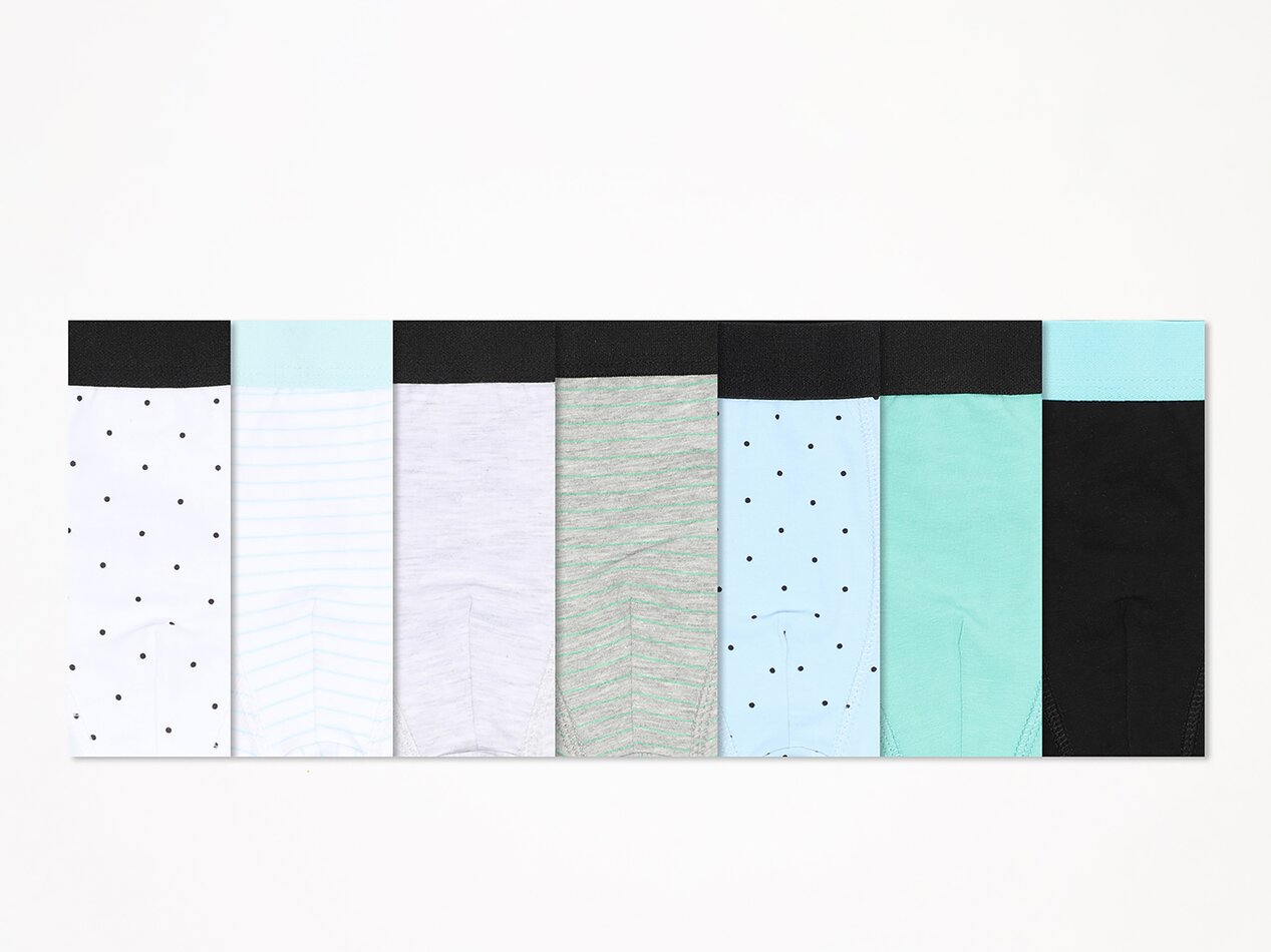 Pacote com 7 cuecas boxer básicas - Cores Variadas