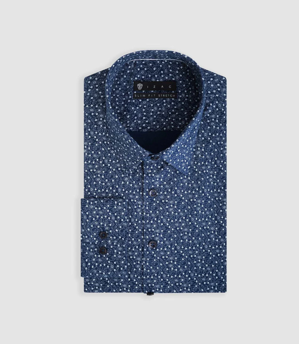 Chemise ville marine 