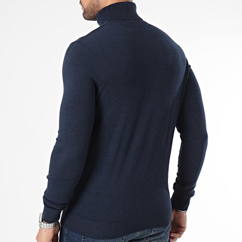 Pull Col Roulé Emil Bleu Marine