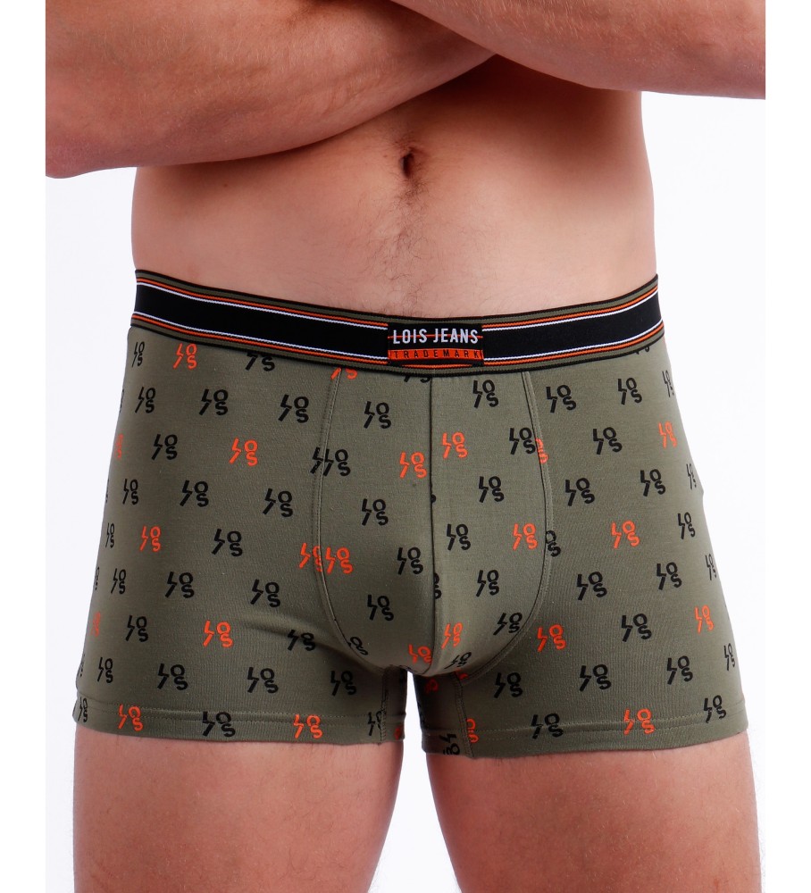 Lois - Pacote com 2 Cuecas/Boxers Verdes Suspeitos