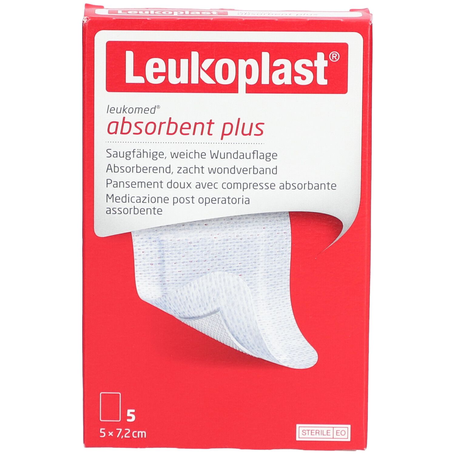 Leukoplast® Leukomed® absorbent plus 5 x 7,2 cm