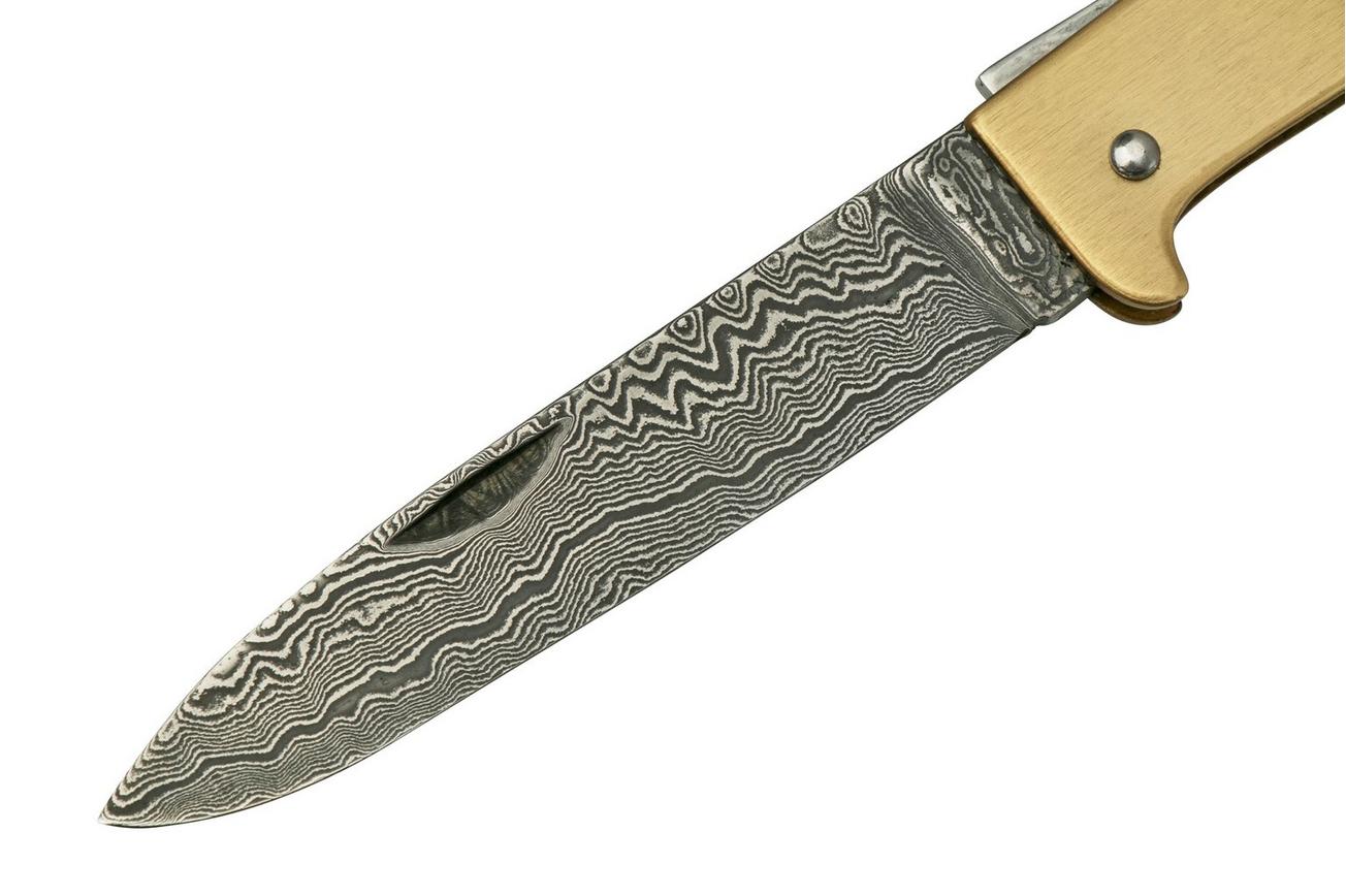 Otter Mercator 10-726 RG D Large Brass Damask Leather Strap, zakmes