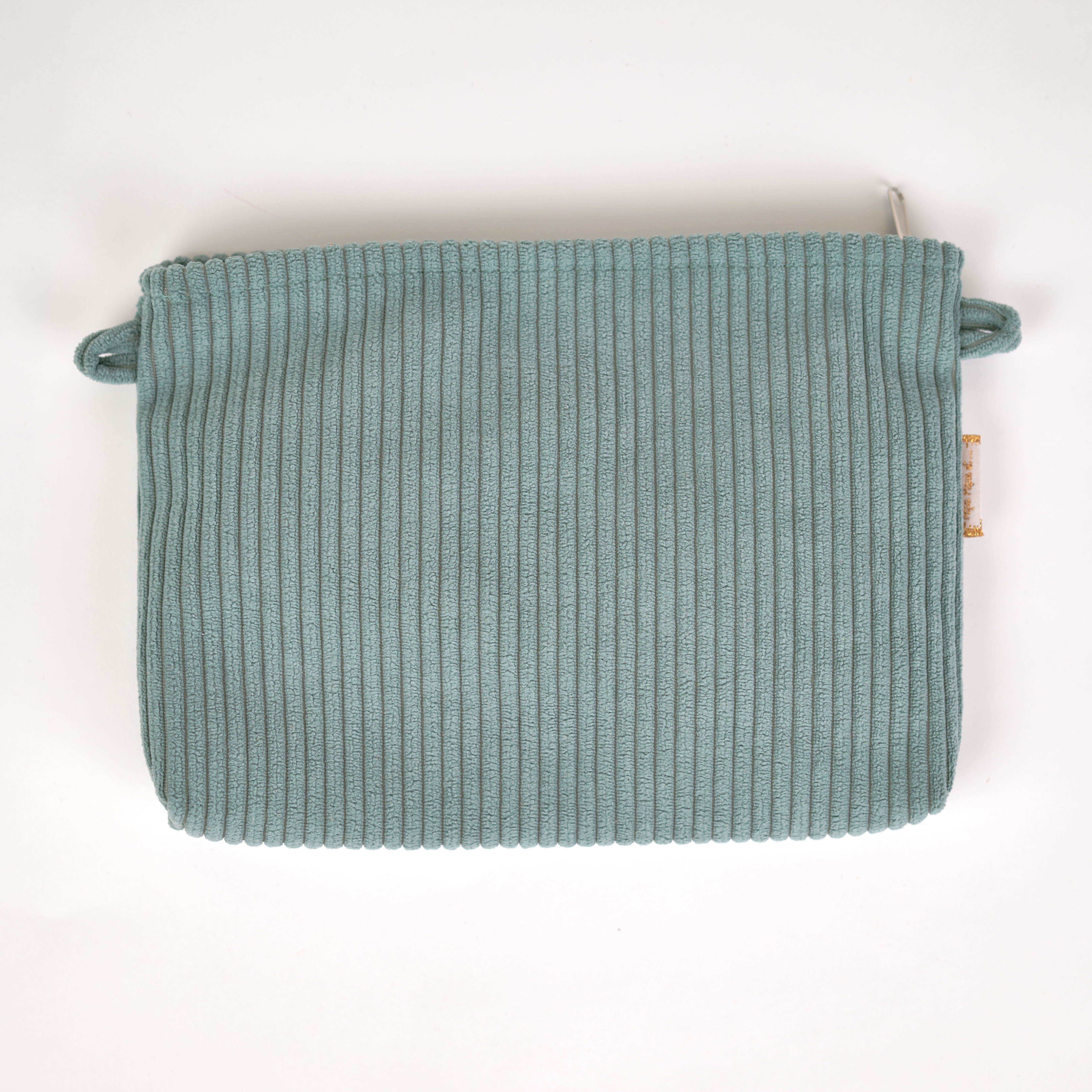 Pochette Tissu Velours Côtelé Lichen