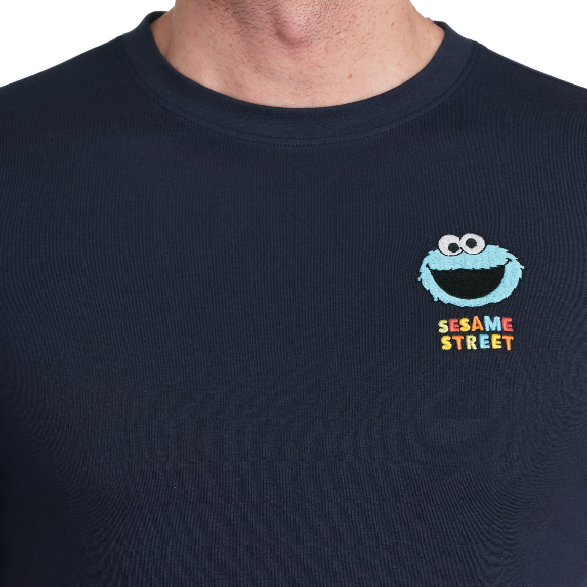 VanVaan Sesamstraße T-Shirt mit Applikation dunkelblau