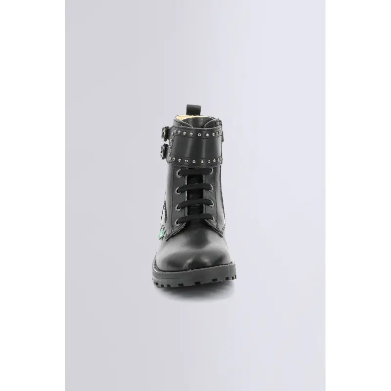 GROOROCK NOIR BOTTINES Cuir Fille