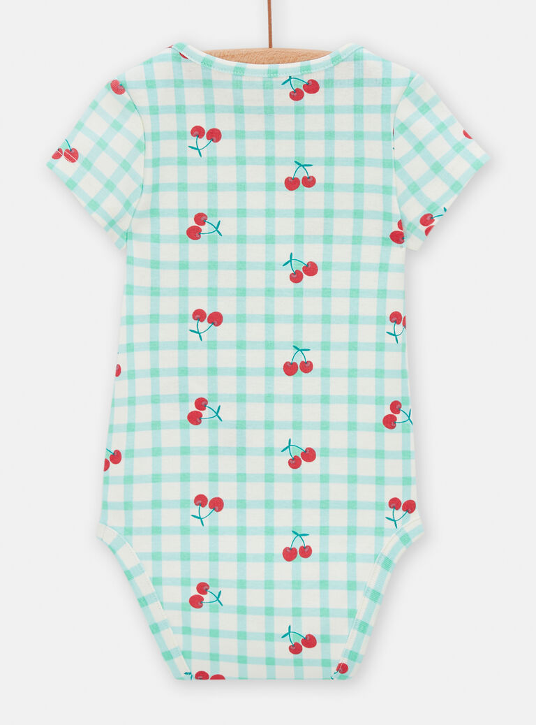 Lot de 2 body manches courtes imprimés pour bébé fille