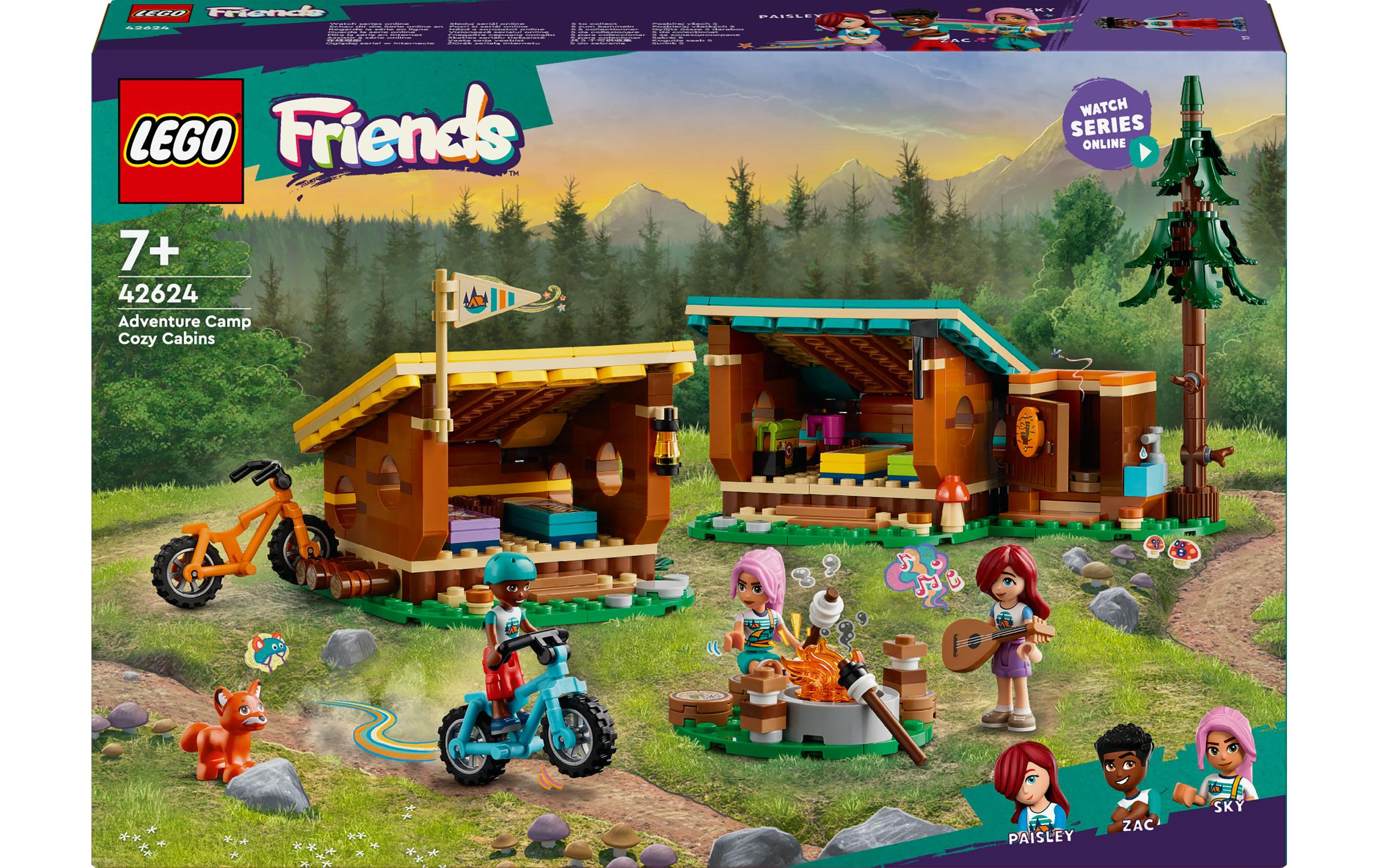 Friends Gemütliche Hütten im Abenteuercamp 42624Spielset für spannende Campingabenteuer