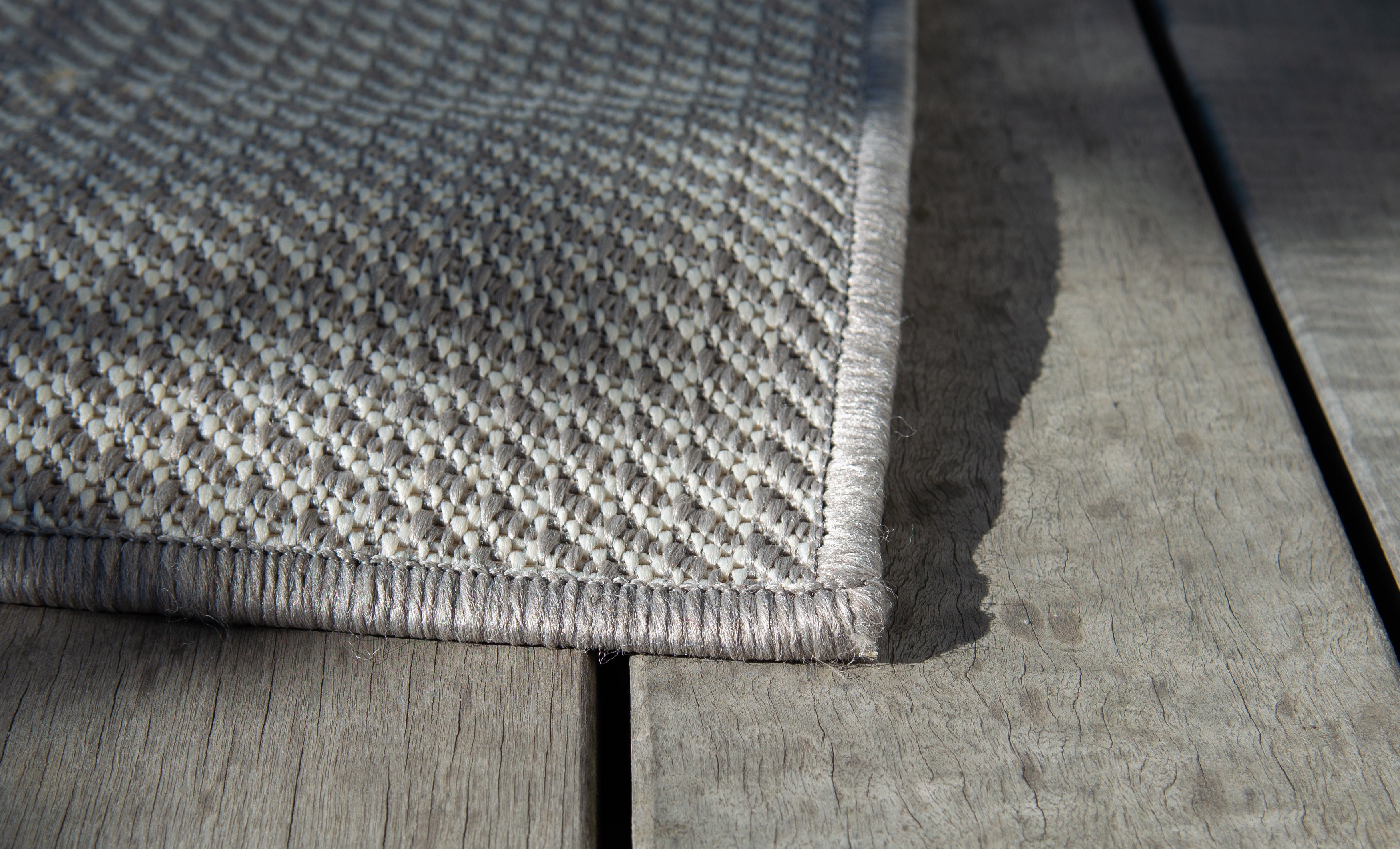 Tapis intérieur/extérieur - brava - 120 x 160 cm - gris/ivoire - cezare