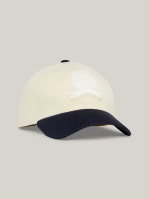 Boné de beisebol bicolor com brasão