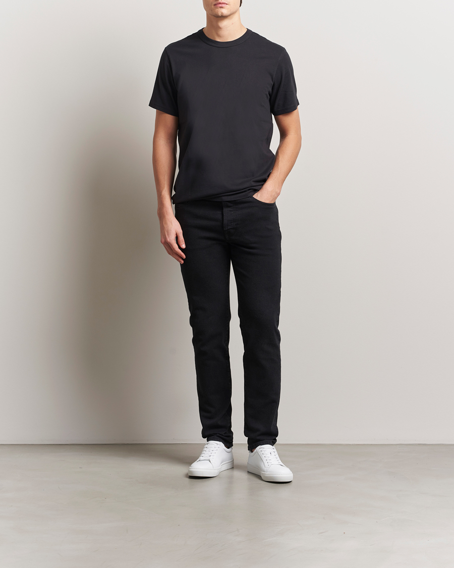 Filippa K Slim Straight Jeans Washed Black