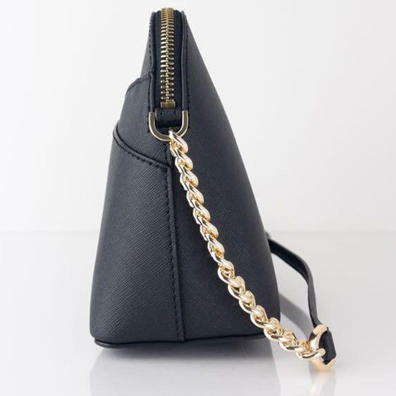 Michael Kors Sac bandoulière en Cuir medium Jet Set Travel  noir - 20x17.8x6.35 cm