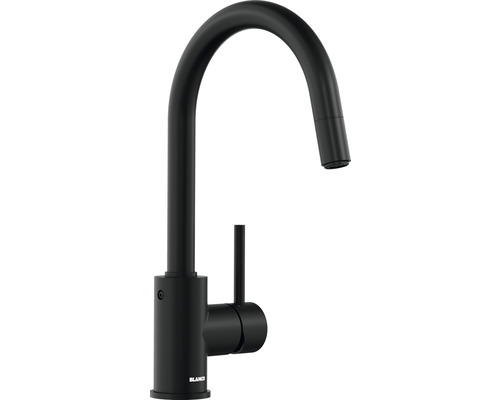 Blanco keukenkraan met handdouche MIDA-S mat zwart 526653
