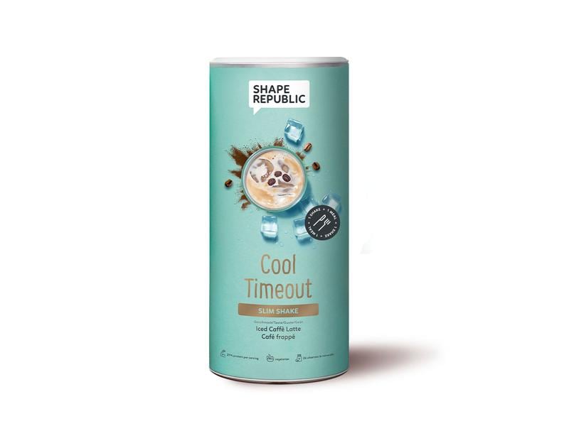 Shape Republic Slim Shake Iced Caffe Latte mit Hafer 420 g Mahlzeitenersatz mit Süssungsmitteln Cool Timeout
