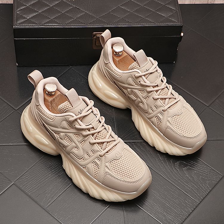 Mr Ozera - Platform Panel Mesh Sneakers