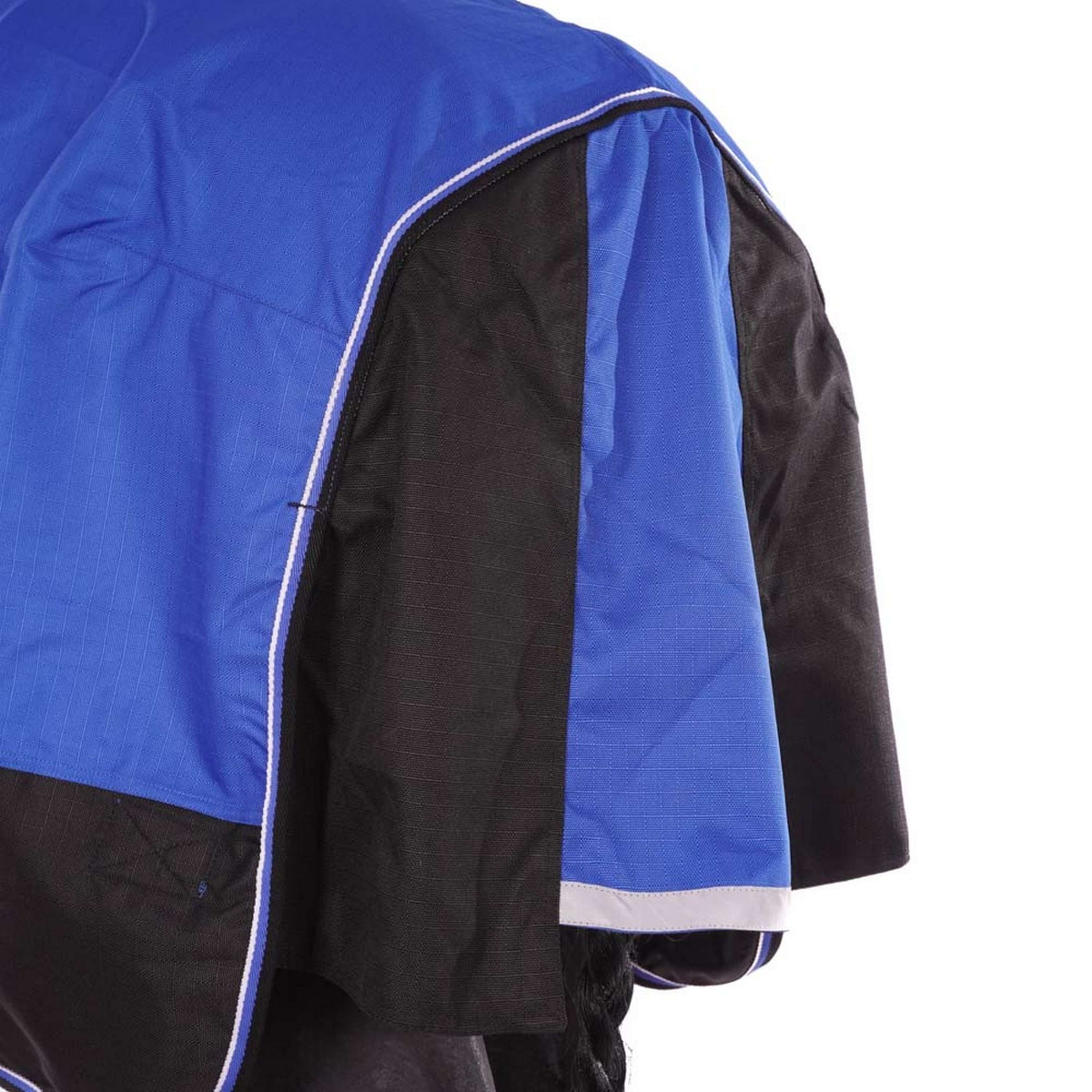 EQUITHÈME Outdoordeken Tyrex 1200D Aisance 300g met Halve Hals Blauw/Z