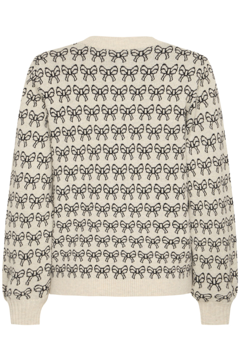 Ichi beige dames trui