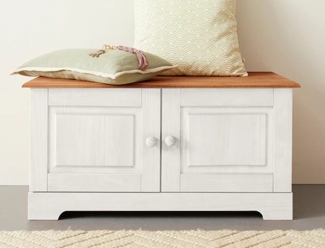 Home affaire Sitzbank »Lisa« mit Stauraum und 2 Drehtüren, Breite 90 cm