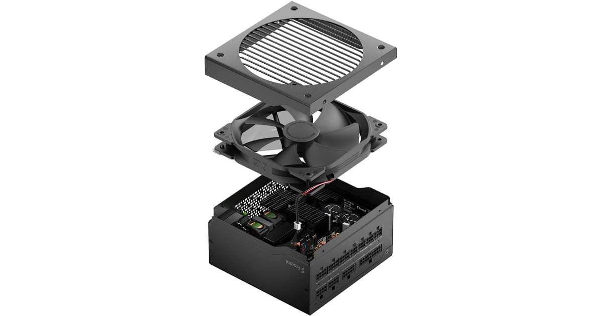 Fractal DesignION Gold 3 modulaire 750 watt voeding   (Zwart, 1x 12V-2x6, 3x PCIe)