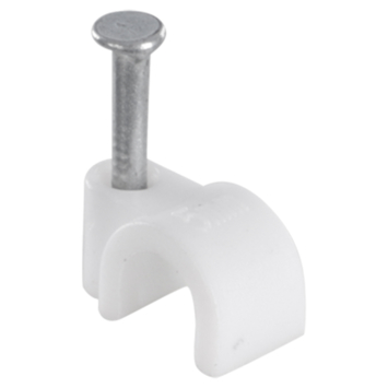 Handson Kabelclip Rond Wit 5 mm 25 Stuks