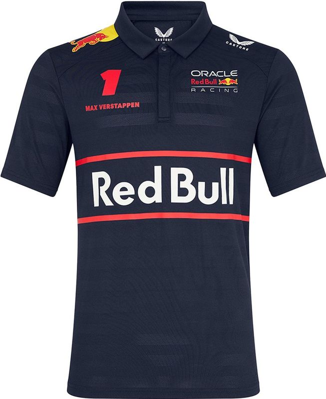 Castore - Red Bull Racing 2025-2026 Polo - Rood - Katoen
