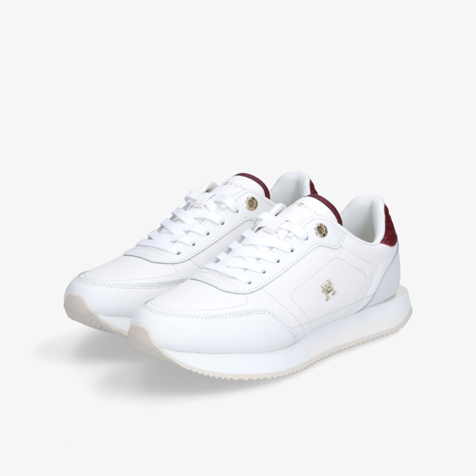 TOMMY HILFIGER Damen Sneaker Low weiß