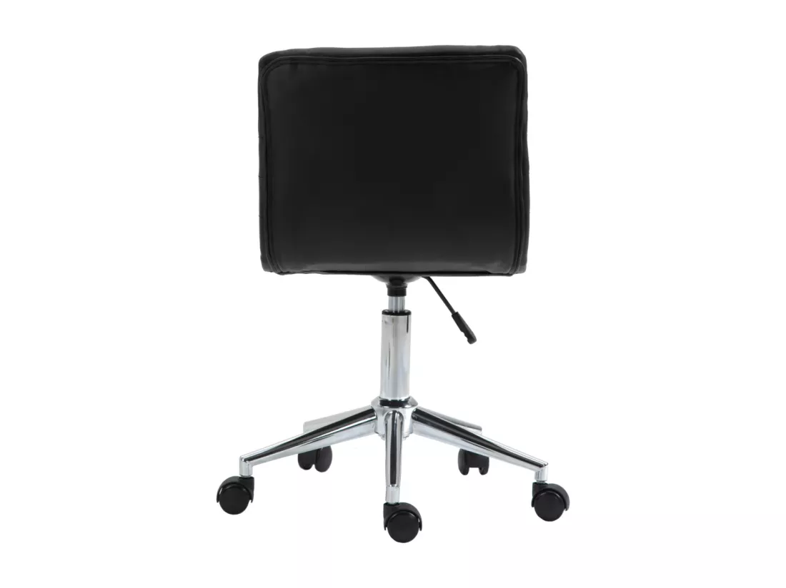 SVITA LINUS chaise de bureau chaise pivotante pour enfant revêtement en simili cuir noir