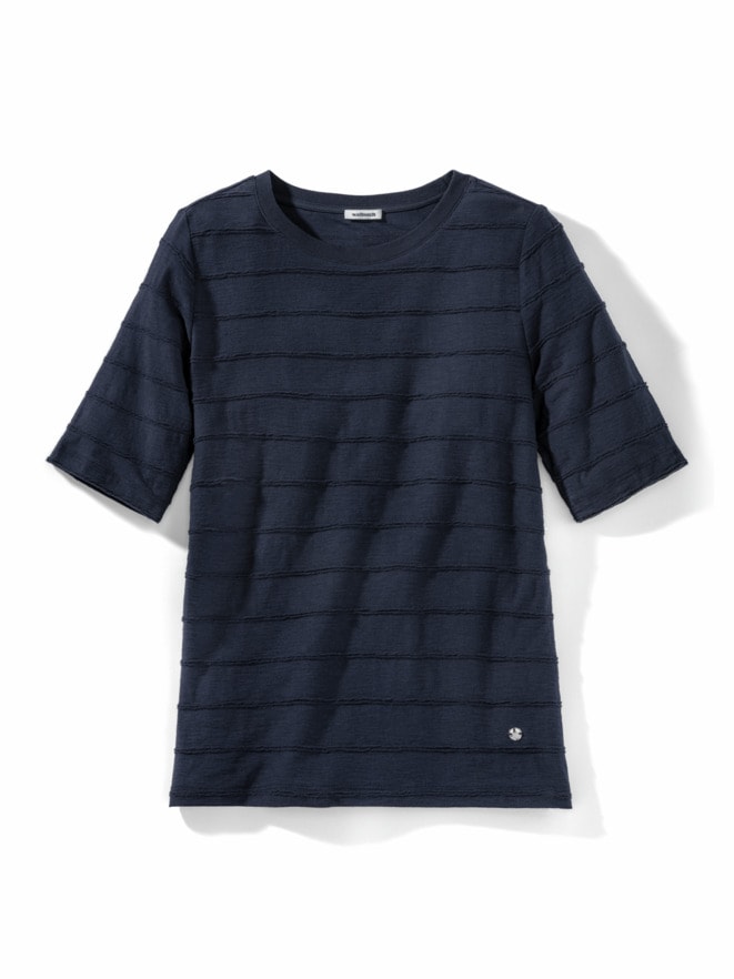Baumwollshirt Streifenstruktur