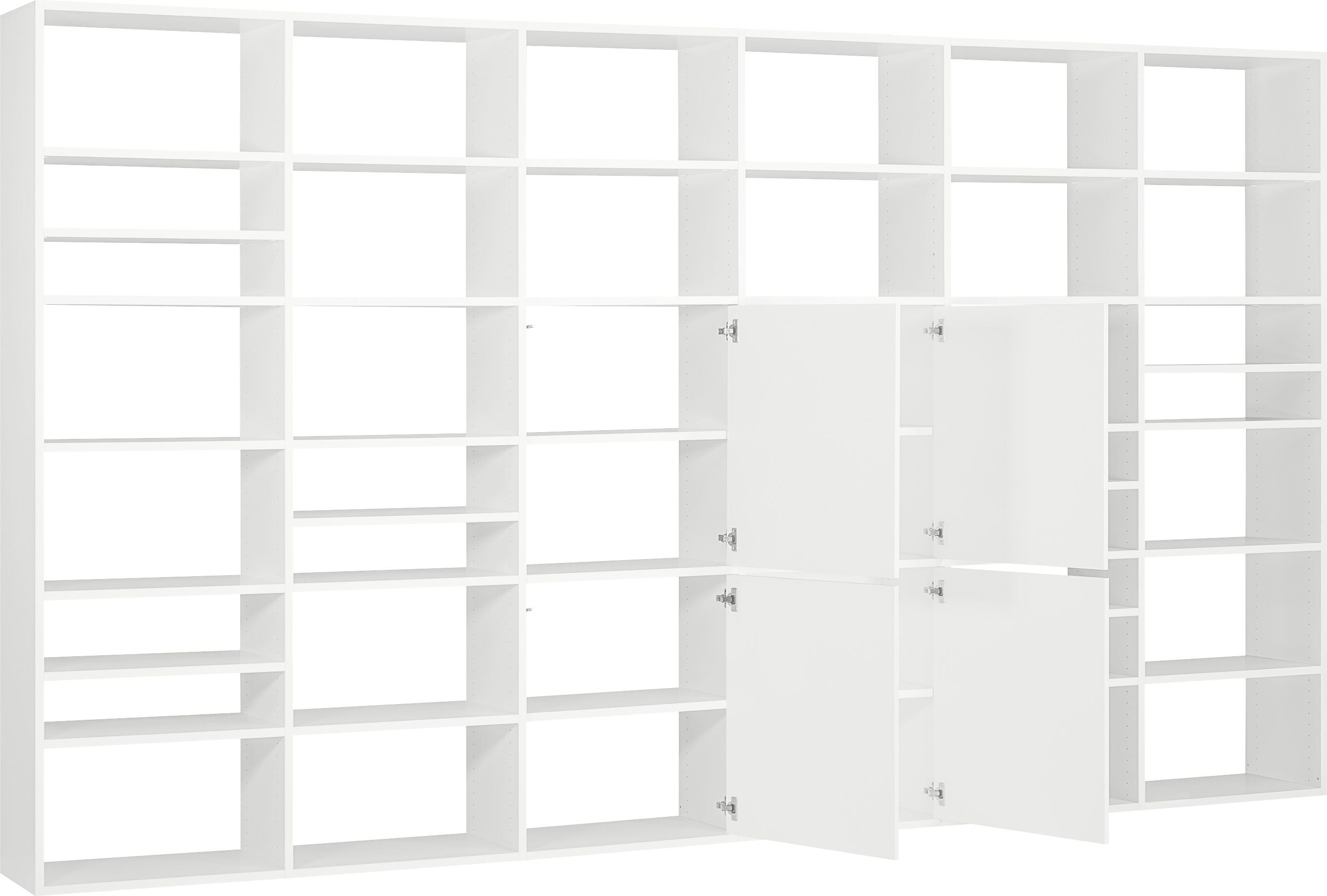 TARA Regal - Weiss / B: 360.0 cm x T: 33.0 cm x H: 222.0 cm
