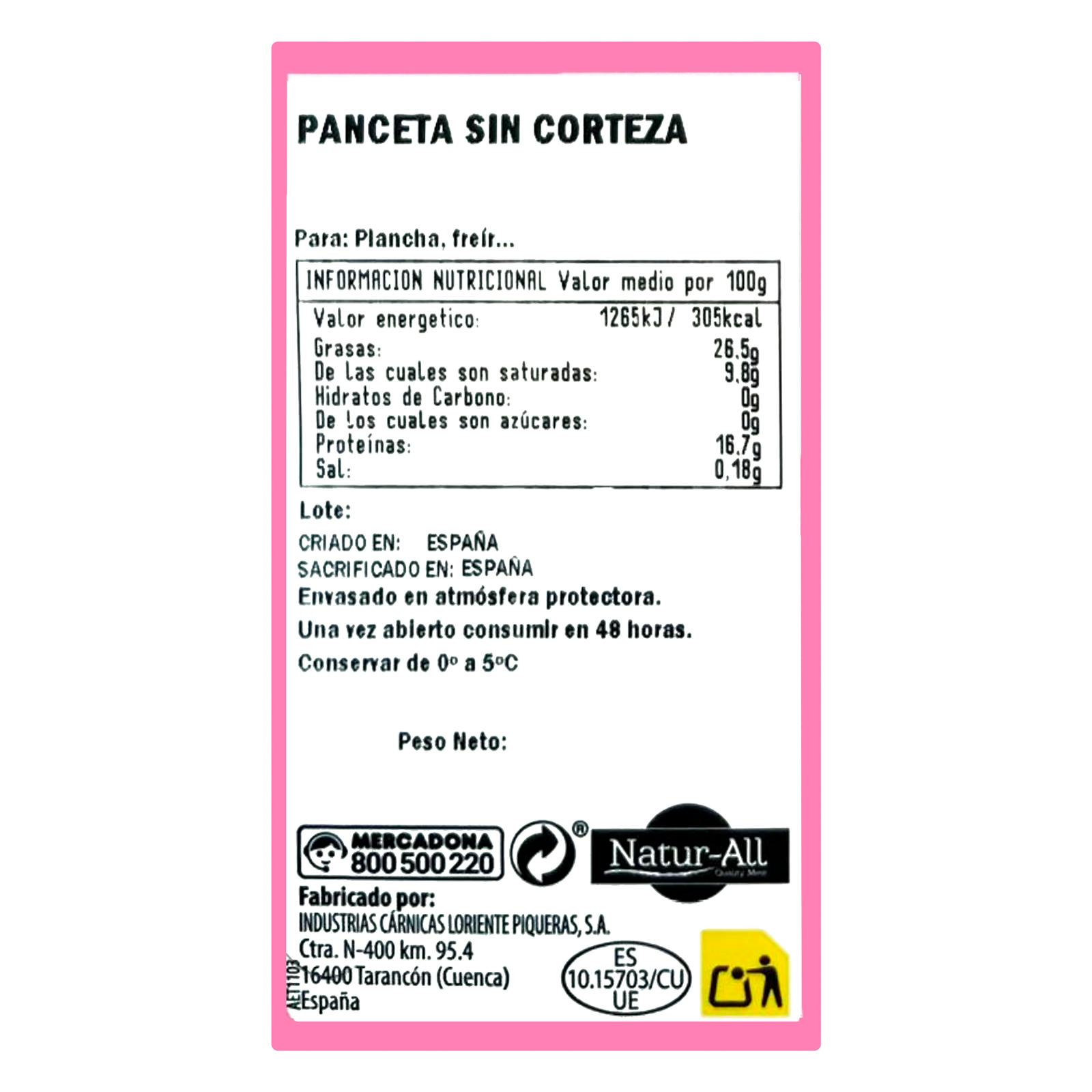 Lardons fins sans couenne