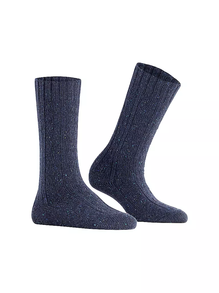 BURLINGTON Damen Socken TWEED TALES 36-41marine blau
