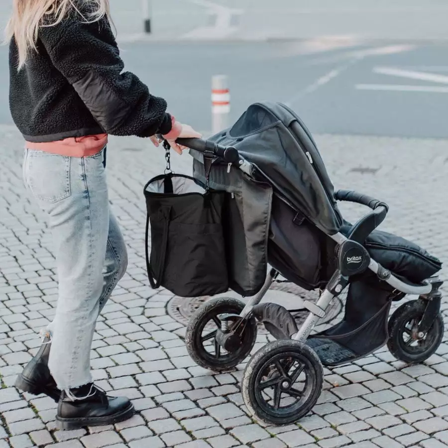 Anna und Oskar Faire Wickeltasche Greta Schwarz
