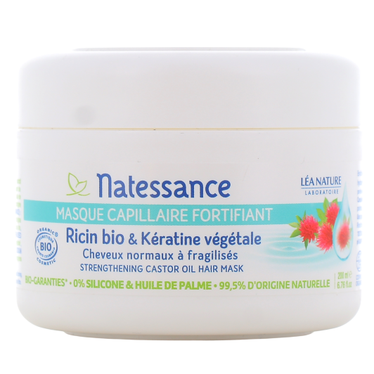Masque nourrissant fortifiant Ricin Bio & Kératine Végétale Natessance