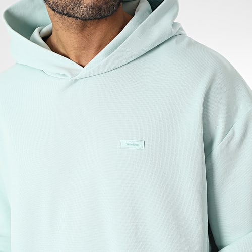 Sweat Capuche Logo Tape Comfort 1100 Vert Clair