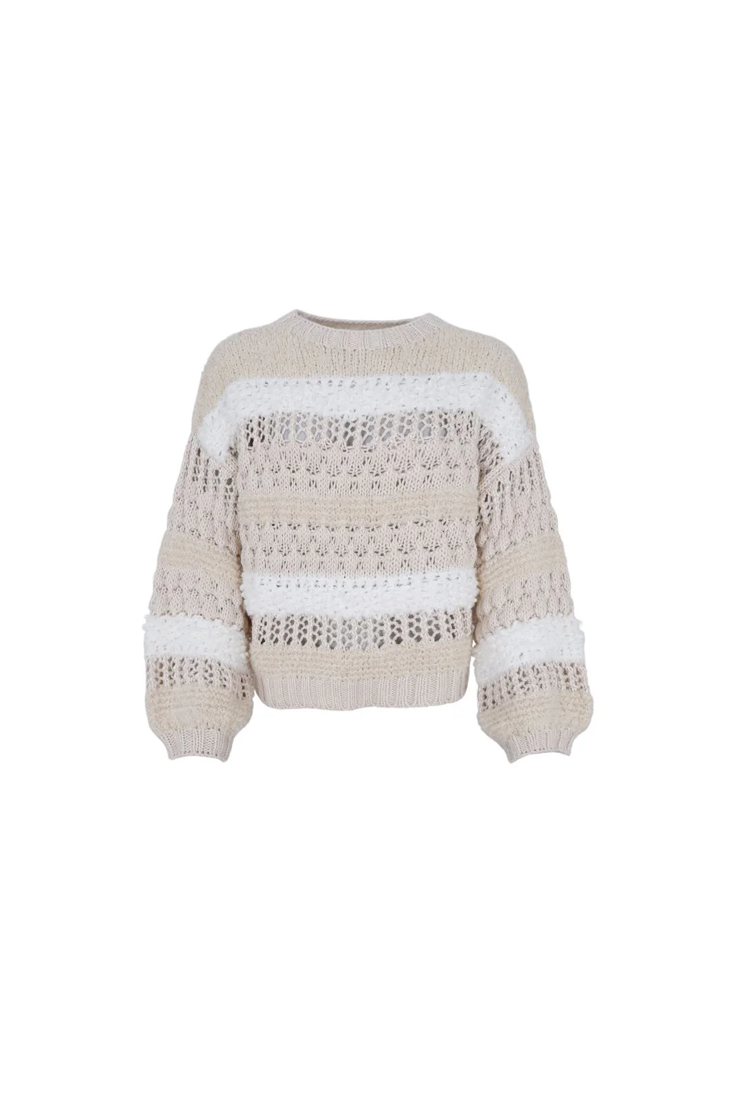 Black Colour Bcheidi Boucle Jumper off white